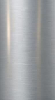 Abstract metallic background with subtle vertical brush strokes and iridescent light reflections creating a modern sleek texture photo