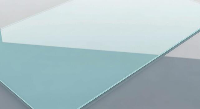 Abstract geometric pattern with soft pastel blue gray and white color blocks creating a modern and clean design photo