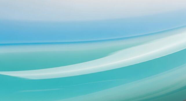 Abstract flowing waves of serene blue and turquoise hues create a calming and ethereal background with soft light effects photo