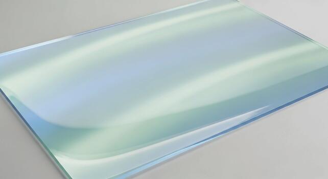 Abstract soft blue and green gradient with subtle light reflections on a smooth surface photo