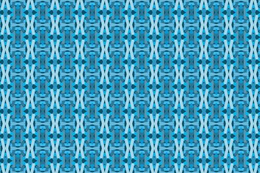 Geometric Blue Seamless Pattern Abstract Repeating Decorative Background vector