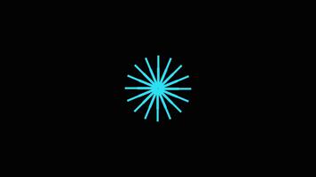 frisör fyrverkeri explosion, glänsande fyrverkeri exploderande, gnistor och brista linje video