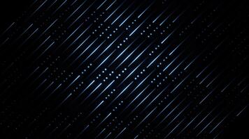 mörk lysande linje och prickar mönster skapande kontinuerlig faller rörelse i abstrakt slinga video