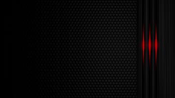 buio grigio metallico esagono maglia con tre neon Linee in movimento su e giù mutevole colori video