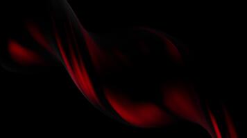 mörk röd och svart vågig rader spinning och strömmande kontinuerligt över abstrakt bakgrund video