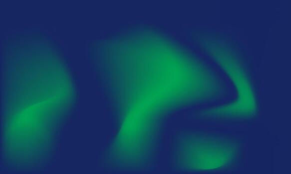 oscuro resumen antecedentes con verde y azul degradado y suave, borroso del Norte luces Aurora efecto vector