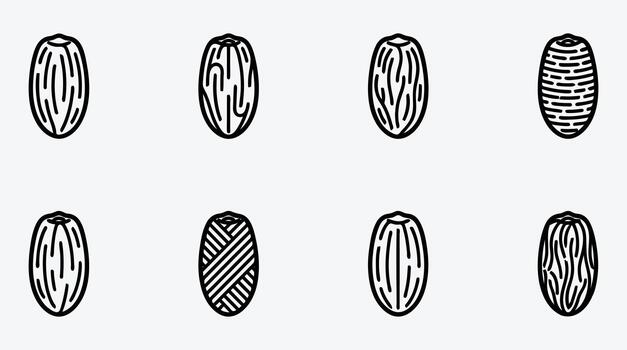 Seamless Pattern of Different Dates Icons Black and White Background vector