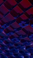 un' visivamente Impressionante astratto modello con geometrico forme e vibrante... video