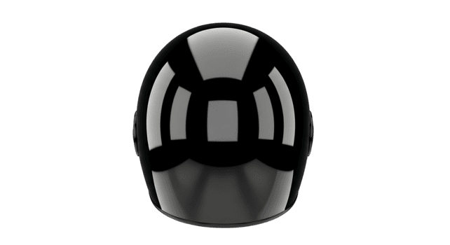 elegant och glansig svart hjälmliknande objekt, en trogen design med en reflekterande yta, presenteras på en transparent bakgrund, förkroppsligande precision och modern estetisk png