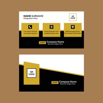Modern Business Card Template. Innovative Layout Display for Promotion. vector