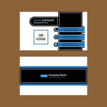 Modern Business Card Template. Dynamic Template Display for Promotion. vector