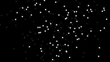 A minimal black-background illustration featuring scattered white dots that create a modern, abstract, and atmospheric visual. video