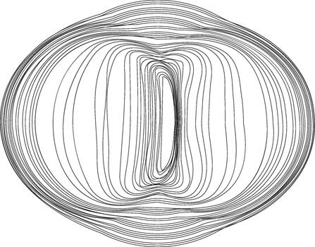 A circular design featuring a large ring in the center, creating a bold and symmetrical structure. vector