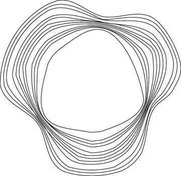 A design with multiple concentric circles arranged in a symmetrical formation, each circle having distinct spacing and size. vector