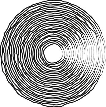 A design with a wide circular spiral that gradually expands outward, creating a bold and rhythmic pattern. vector