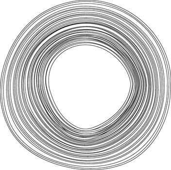 A large expanding spiral design with continuous growth, creating a sense of movement and progression. vector