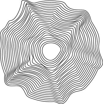 A design featuring a radial pattern with star-like shapes radiating outward from a central point. vector