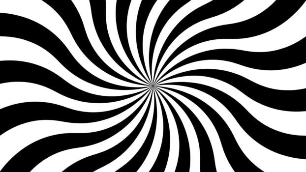 Spiral candy pattern. Swirling rays like an ice cream texture. Retro sun with lines. Twisting and rotating stripes in an illusion. vector