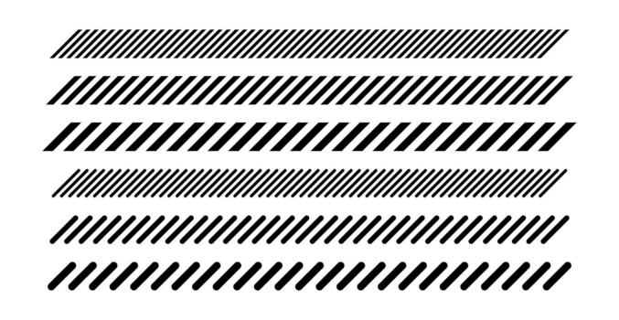 barra oblicua línea modelo. angular frontera divisor. decorativo textura con inclinado paralelo rayas. vector