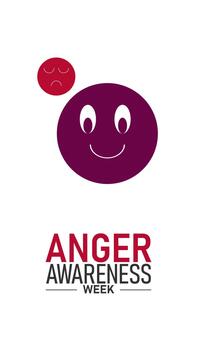 Anger Awareness Week Highlights the Importance of Recognizing Anger Triggers Understanding Emotional Responses and Encouraging Safe and Positive Ways to Express and Manage Anger vector