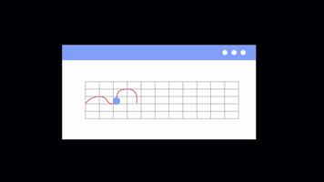 crecimiento líneas con punto en pantalla animación en transparente antecedentes. 4k animación video