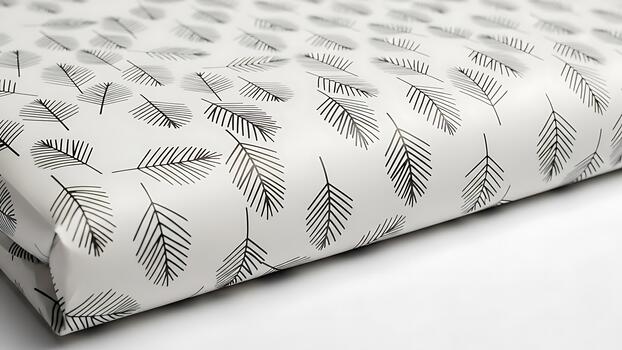 Elegant Leaf Pattern Texture Repeating Design Graphic Template Decorative Backdrop photo