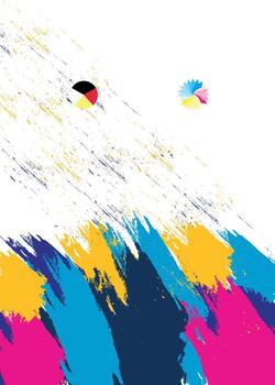 Abstract Impact Stroke Pattern Design Template vector