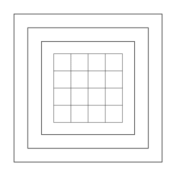 tecnico multi-frame griglia con stratificato piazza frontiere e centrato modello png