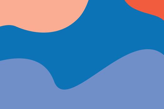 A blue and orange abstract background with a wave pattern vector