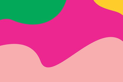 A colorful abstract background with a pink, green and yellow shape vector