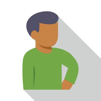 User profile avatar showing a flat design person vector