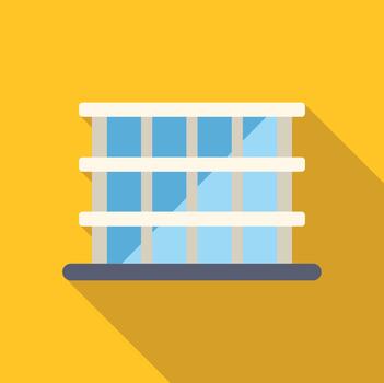 Prison window with bars representing justice and confinement vector