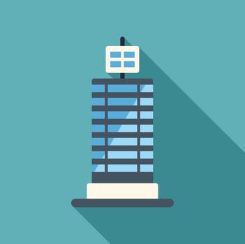 rascacielos edificio icono representando ciudad arquitectura y negocio vector