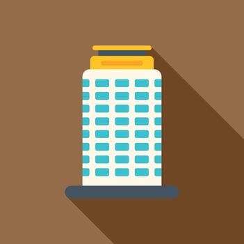 moderno rascacielos edificio plano diseño urbano arquitectura concepto vector