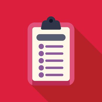 portapapeles Lista de Verificación con bala puntos para tarea planificación vector