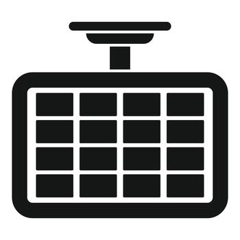 Car rear view mirror representing navigation or camera vector