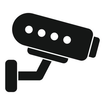 seguridad cámara asegurando la seguridad y observando eventos con tecnología vector