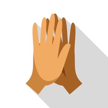Clapping hands showing applause, support and diversity concept vector