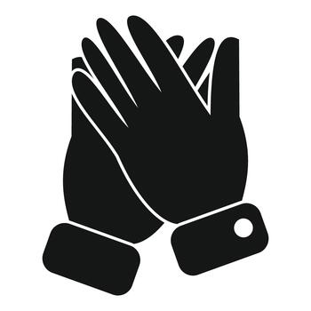 Clapping hands demonstrating applause, ovation and success vector