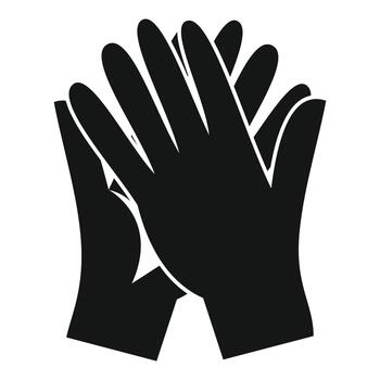 Clapping hands showing applause ovation and support icon vector