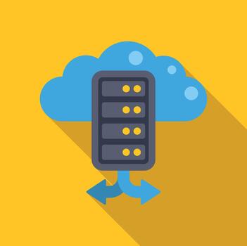 nube informática servidor datos red hospedaje icono vector