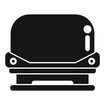 Office hole puncher tool creating holes in paper vector