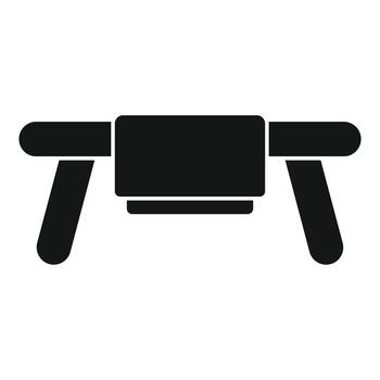 Drone quadcopter silhouette icon hovering with camera vector