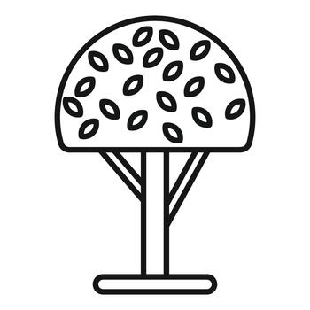 Stylized tree representing nature and environment growth vector