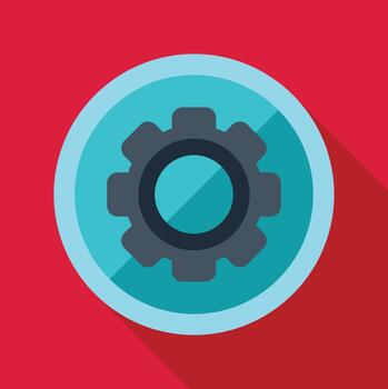 engranaje ajustes icono ilustrando configuración y mecanismo vector