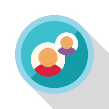 People connecting and communicating in a social network or team vector