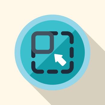 User interface resize scale button icon design vector