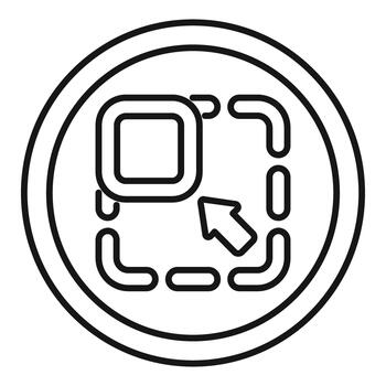 User interface drag and drop interacting icon vector