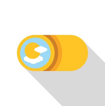 día modo palanca cambiar demostración Dom y nubes vector