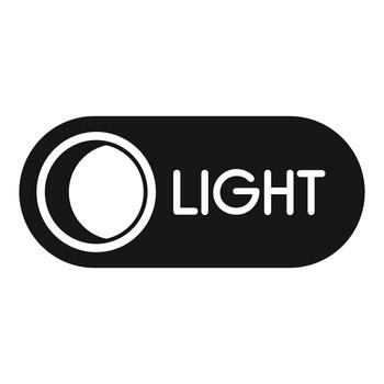 Dark mode toggle switch button for user interface vector